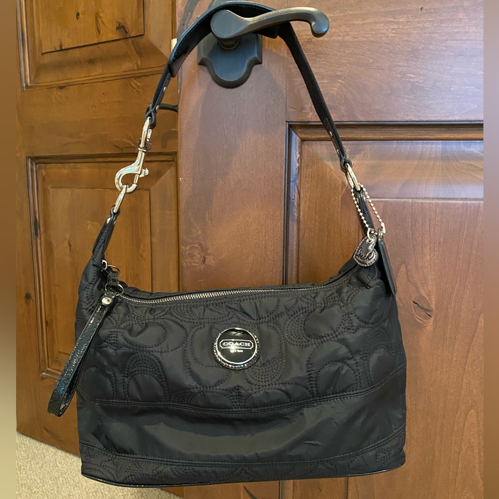 Coach quilted tote